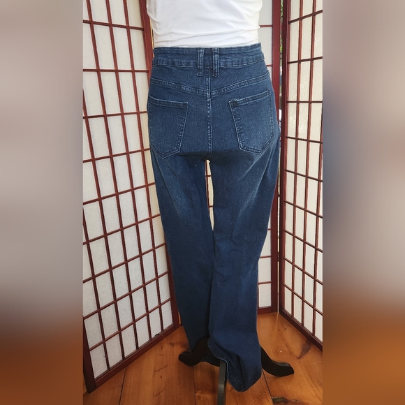 Pantete womens high waisted Bell Bottom denim jeans - Picture 11 of 13